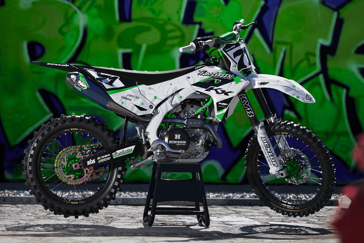 Kit Déco KAWASAKI KXF 250 2025 & KXF 450 2024-2025 - SpottedGreen