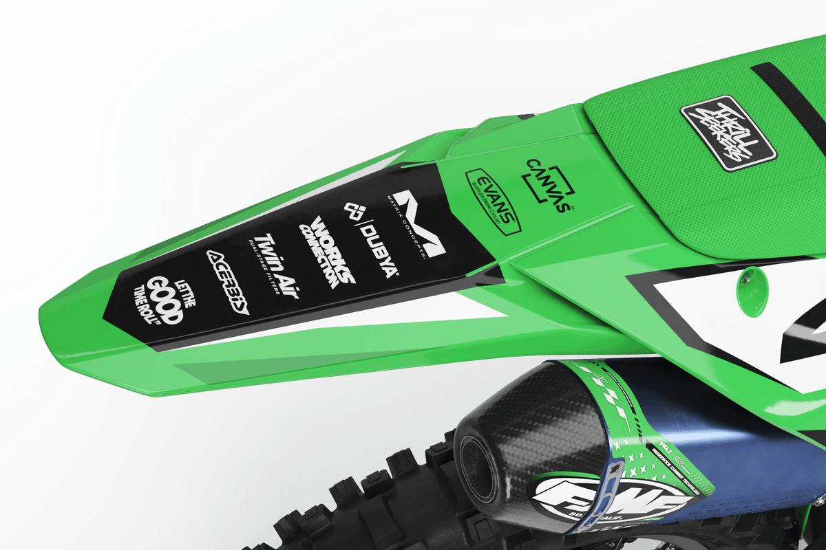 Kit Déco KAWASAKI KXF 250 2025 & KXF 450 2024-2025 - Greenvibe