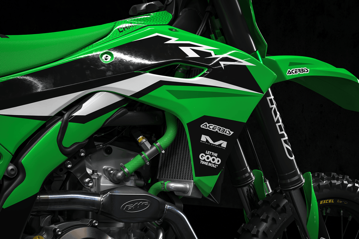 Kit Déco KAWASAKI KXF 250 2025 & KXF 450 2024-2025 - Greenvibe