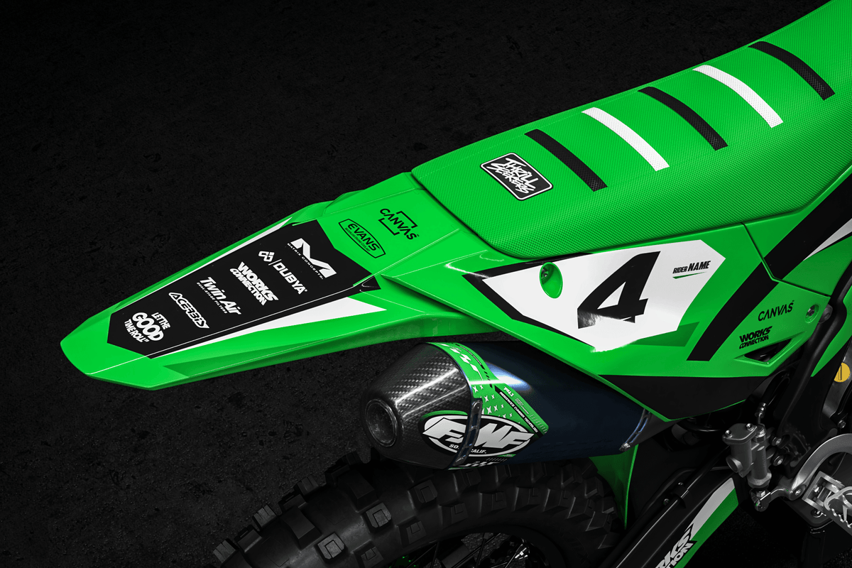 Kit Déco KAWASAKI KXF 250 2025 & KXF 450 2024-2025 - Greenvibe