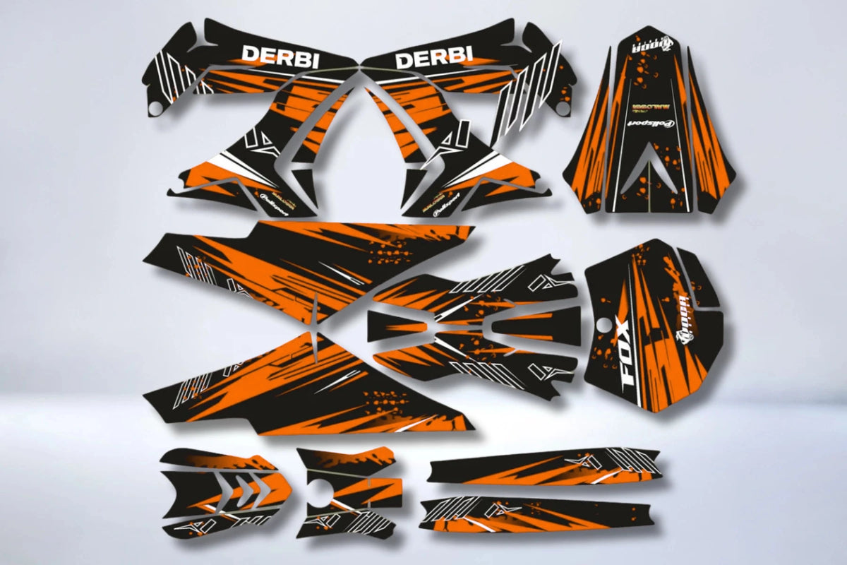 Kit de adhesivos DERBI PLASTIQUE TNT PINK