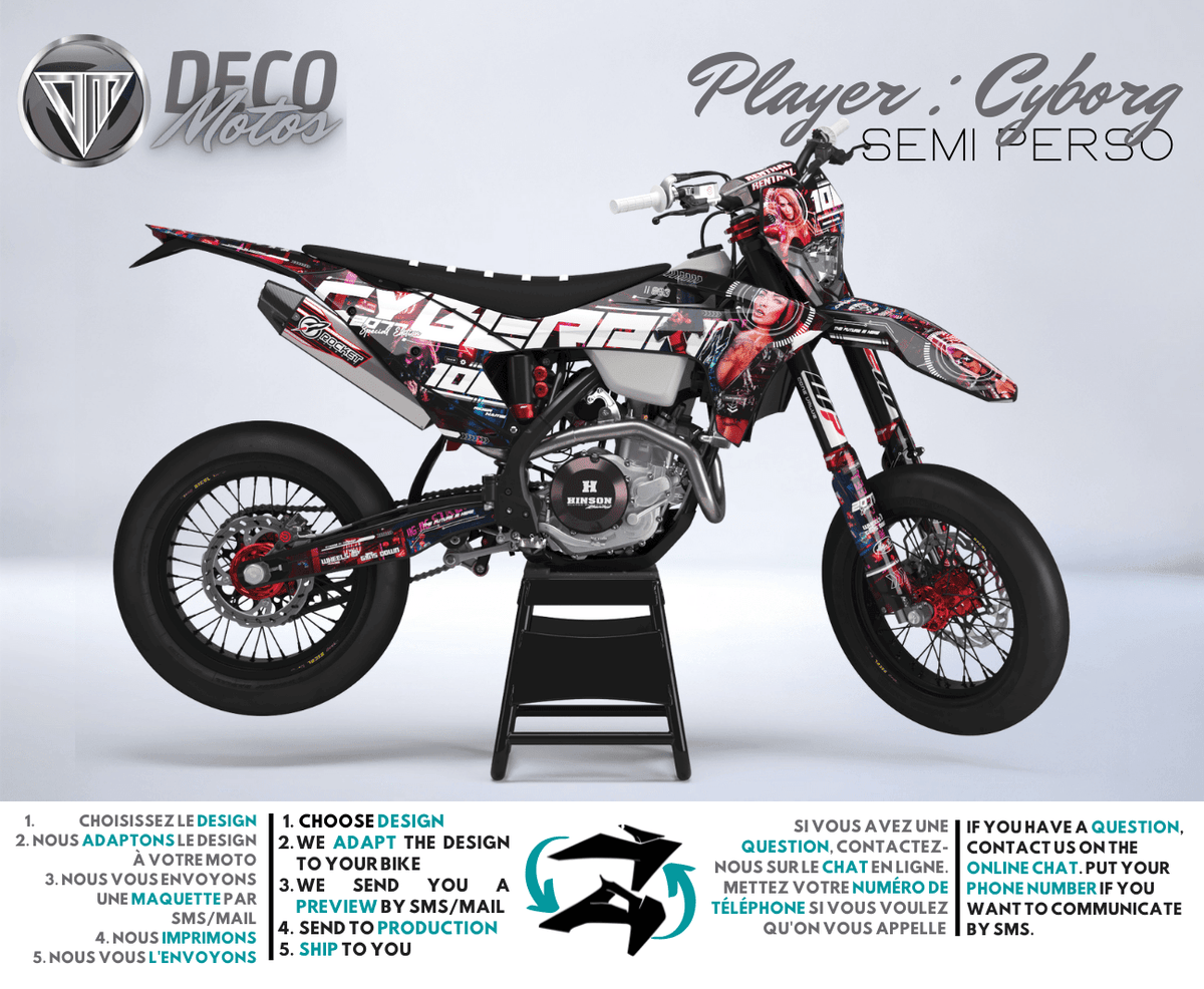 Kit Déco GASGAS EC / EC-F / MC / MC-F 2020-2023 - Cyborg