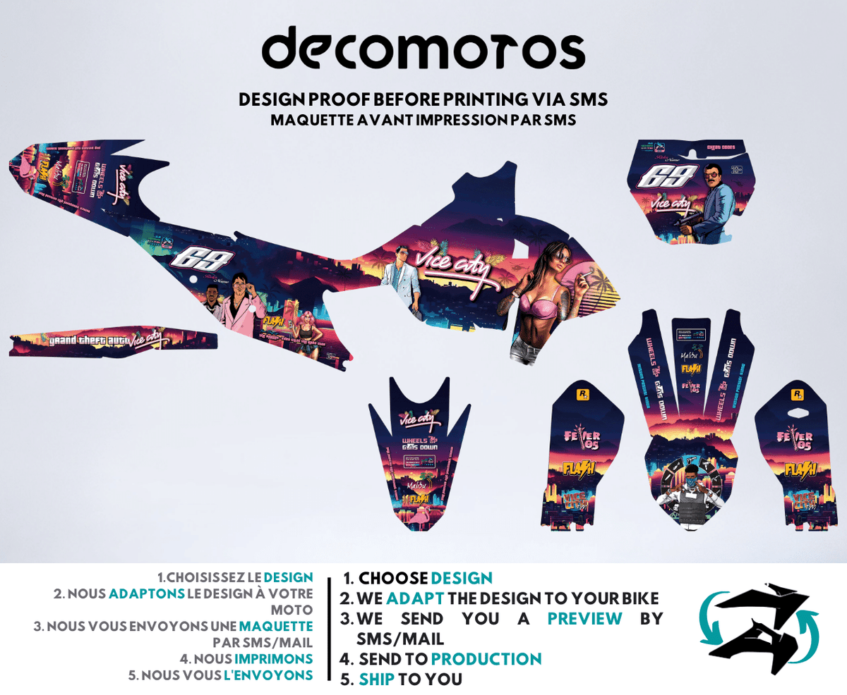 Vice City - Semi-Custom Decal Kit