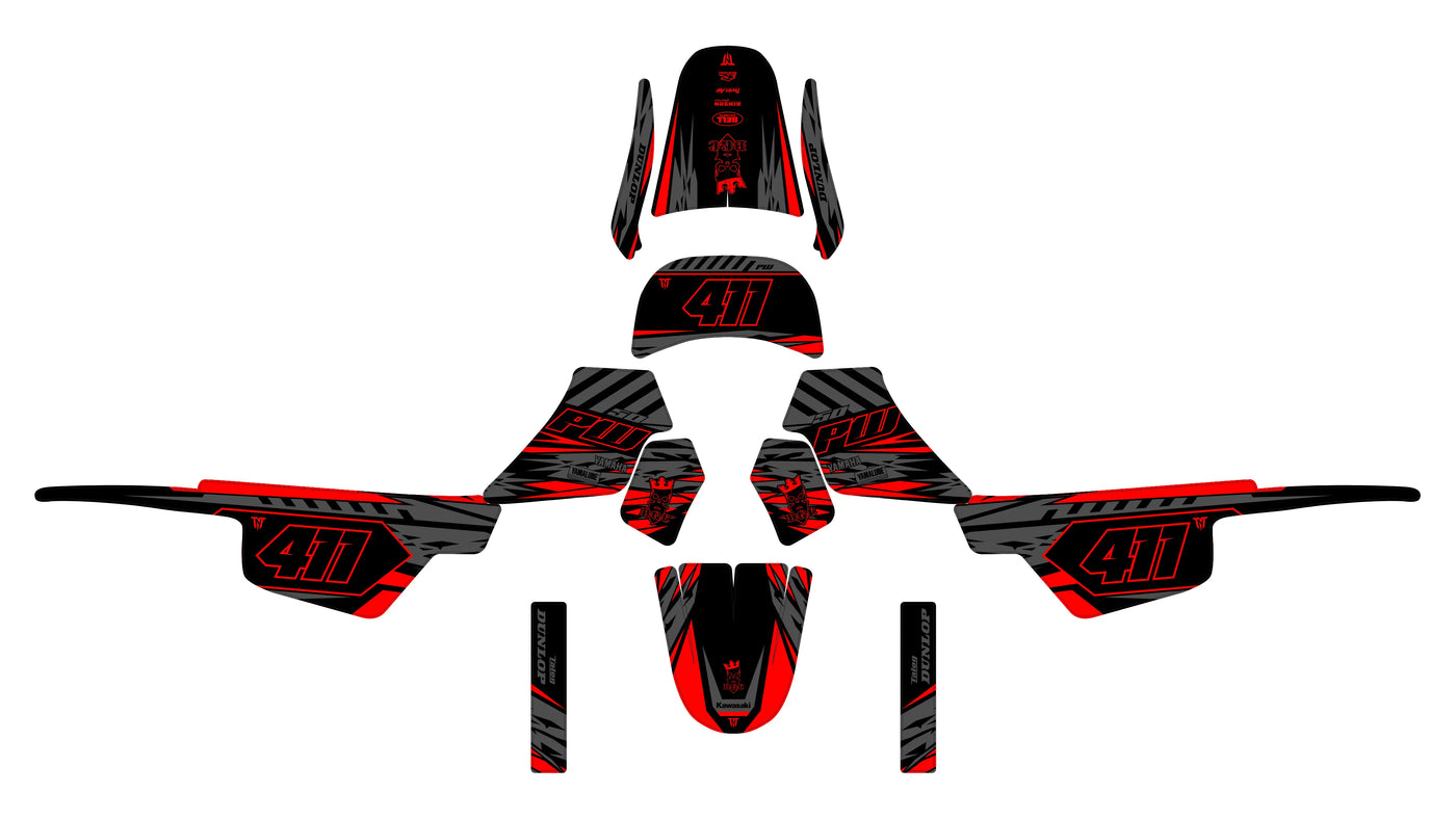 kit grafiche YAMAHA PIWI PW 50 80 1990-2025 - AUREON