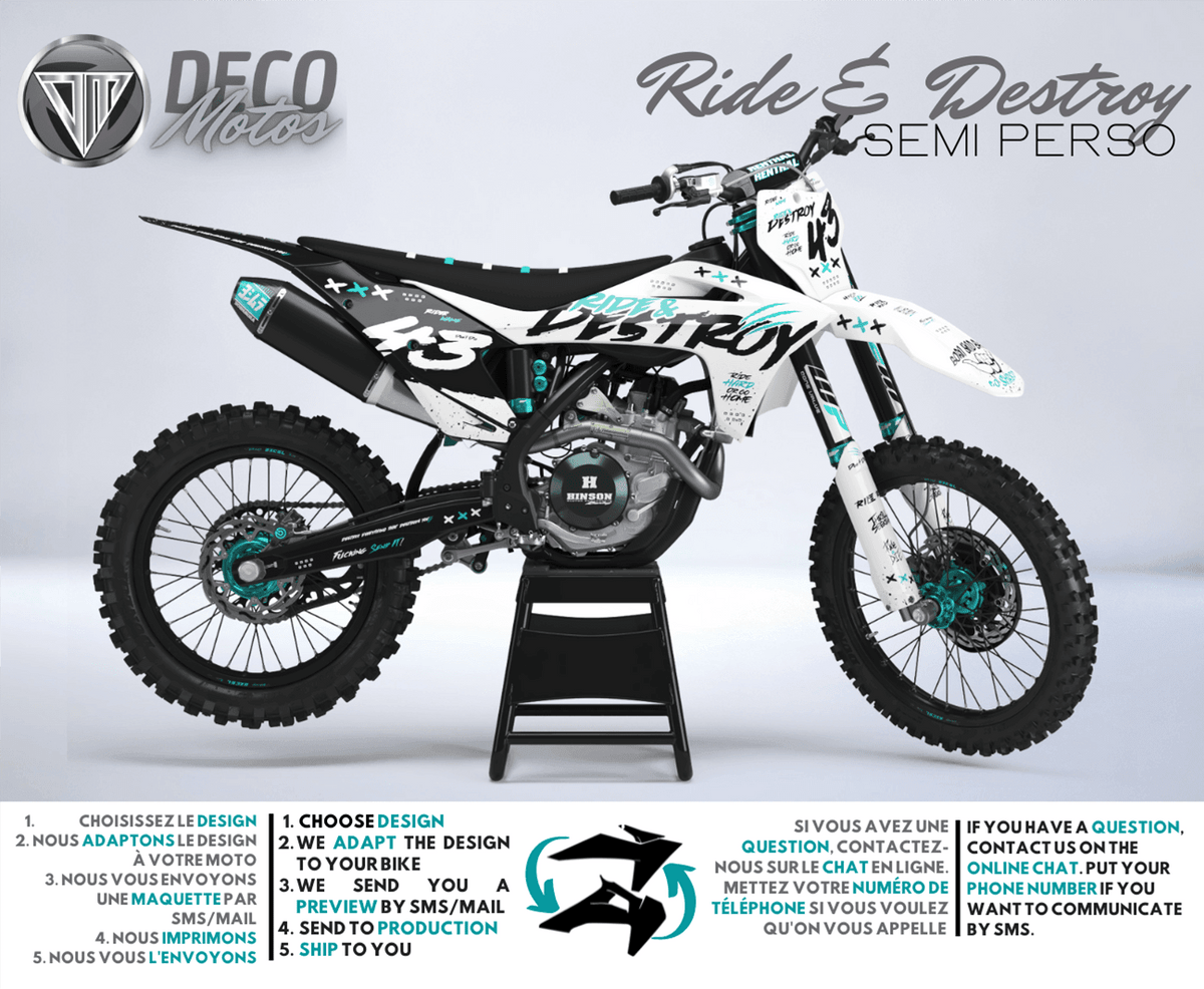 Ride & Destroy - Kit de decoración semi-personalizado