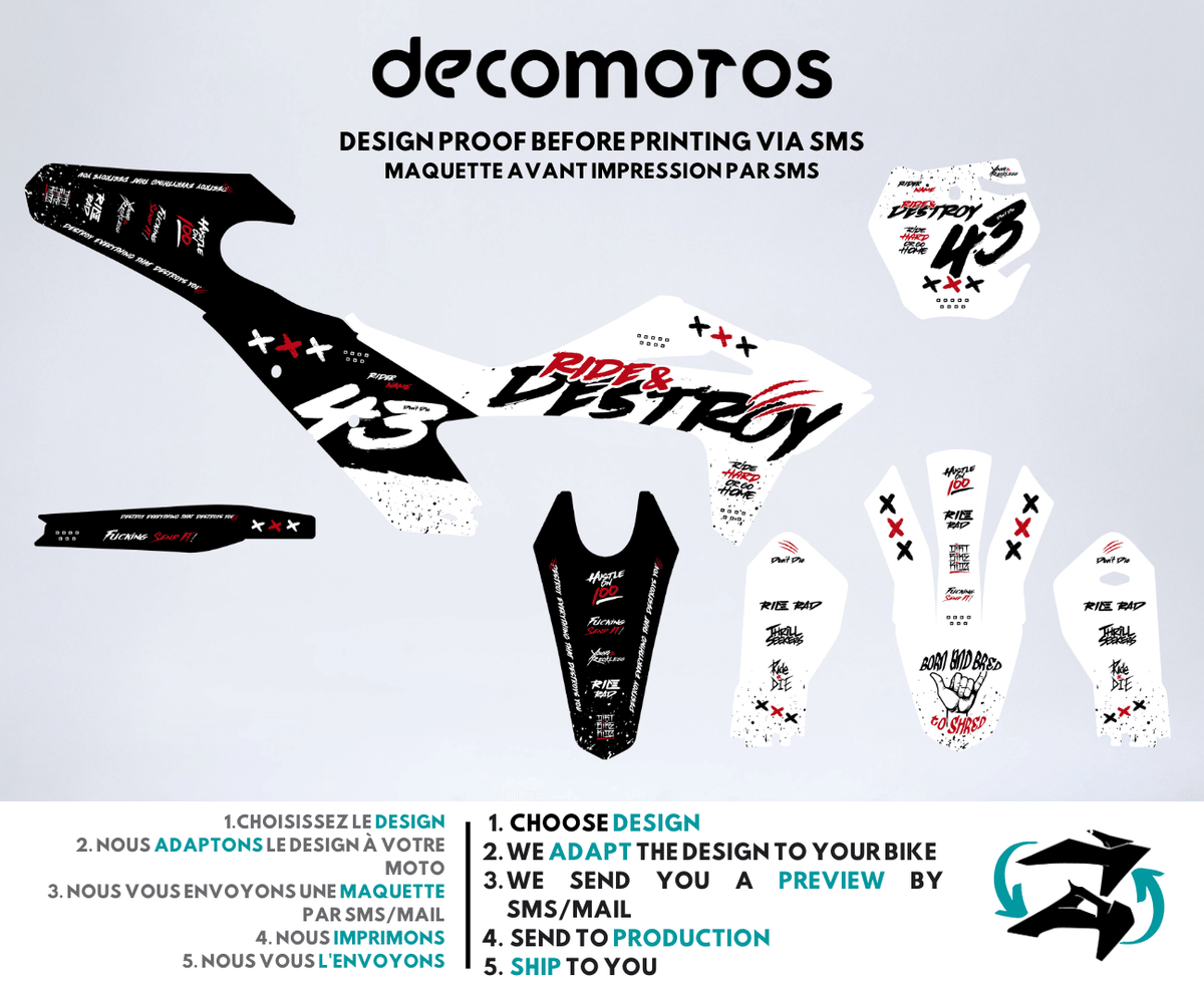 Ride & Destroy - Kit de decoración semi-personalizado
