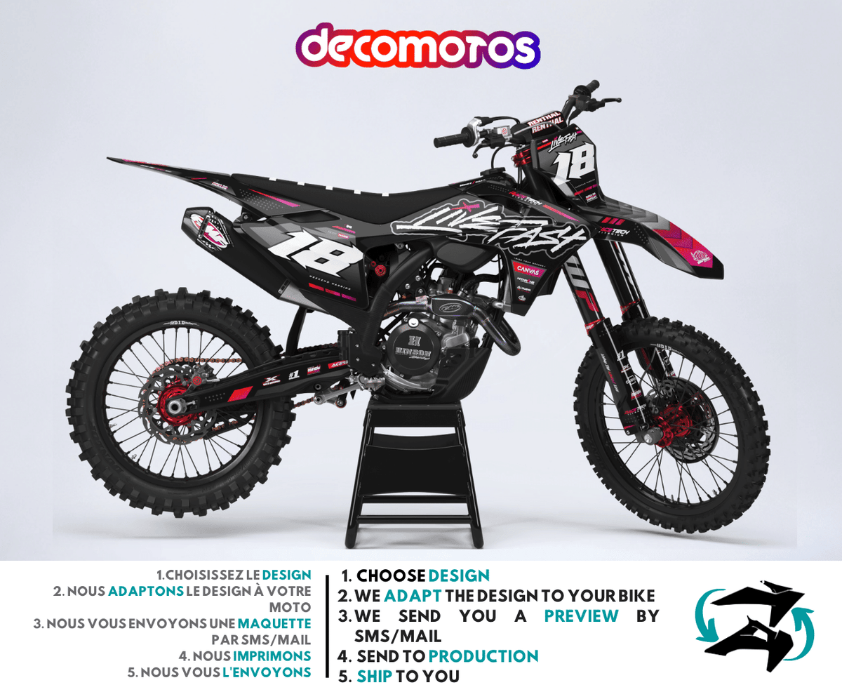 Kit decorativo GASGAS EC / EC-F / MC / MC-F 2020-2023 - Vivi i tuoi sogni