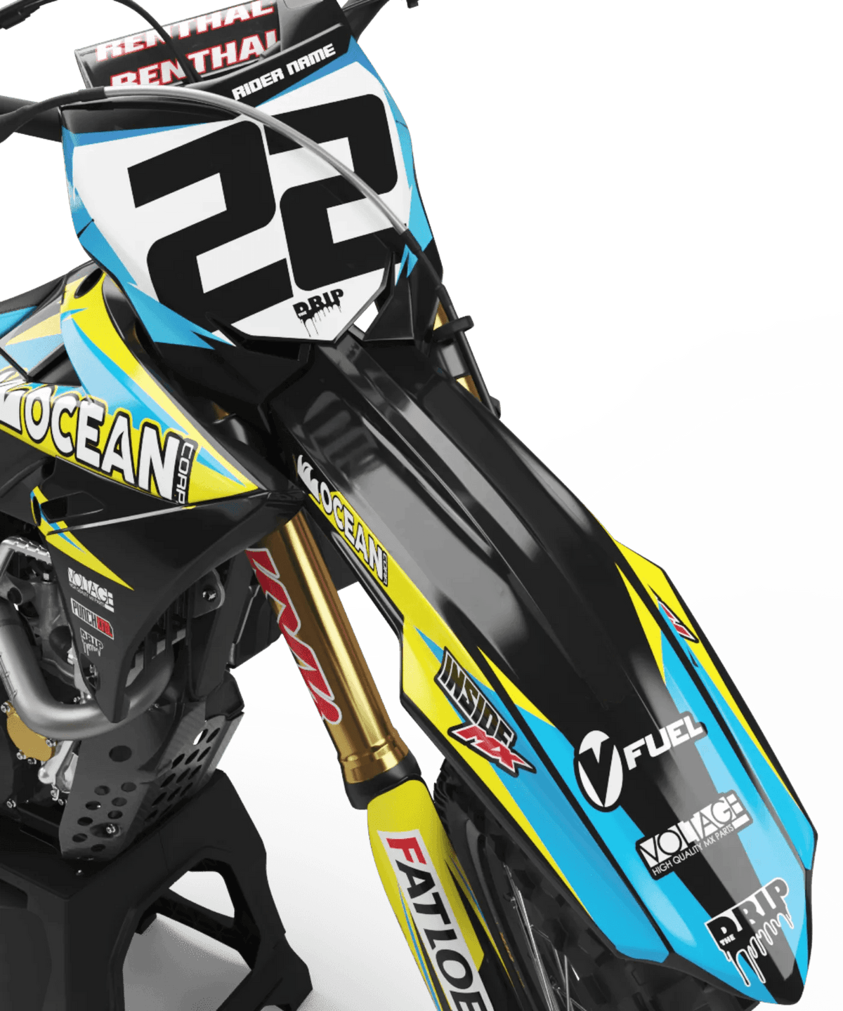 Kit Déco SUZUKI RM/RMZ Semi-Personnalisé - RAFALE