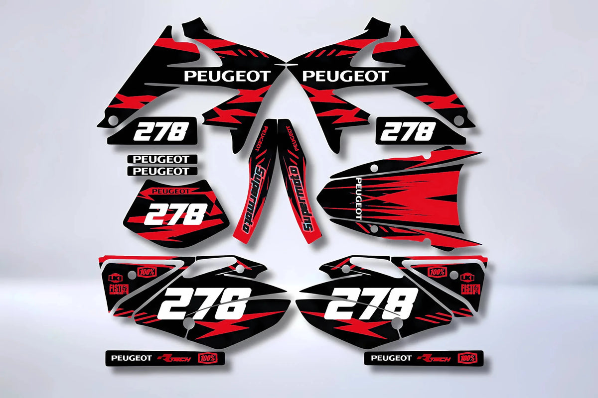 Kit de adhesivos PEUGEOT XPS 2006-2012 - BLACK BLUE