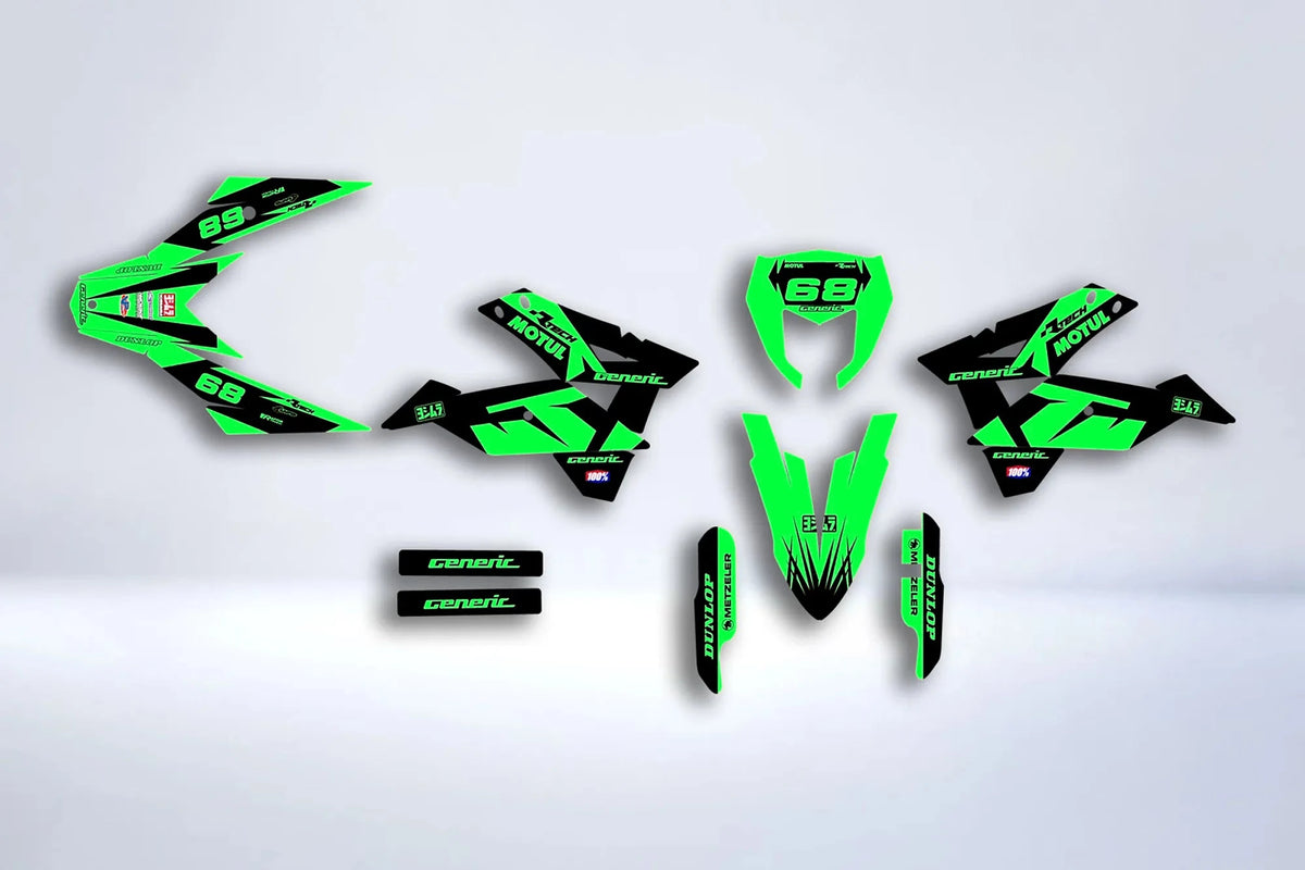 Graphics kit Generic Trigger - YELLOW (non-neon, neon optional)