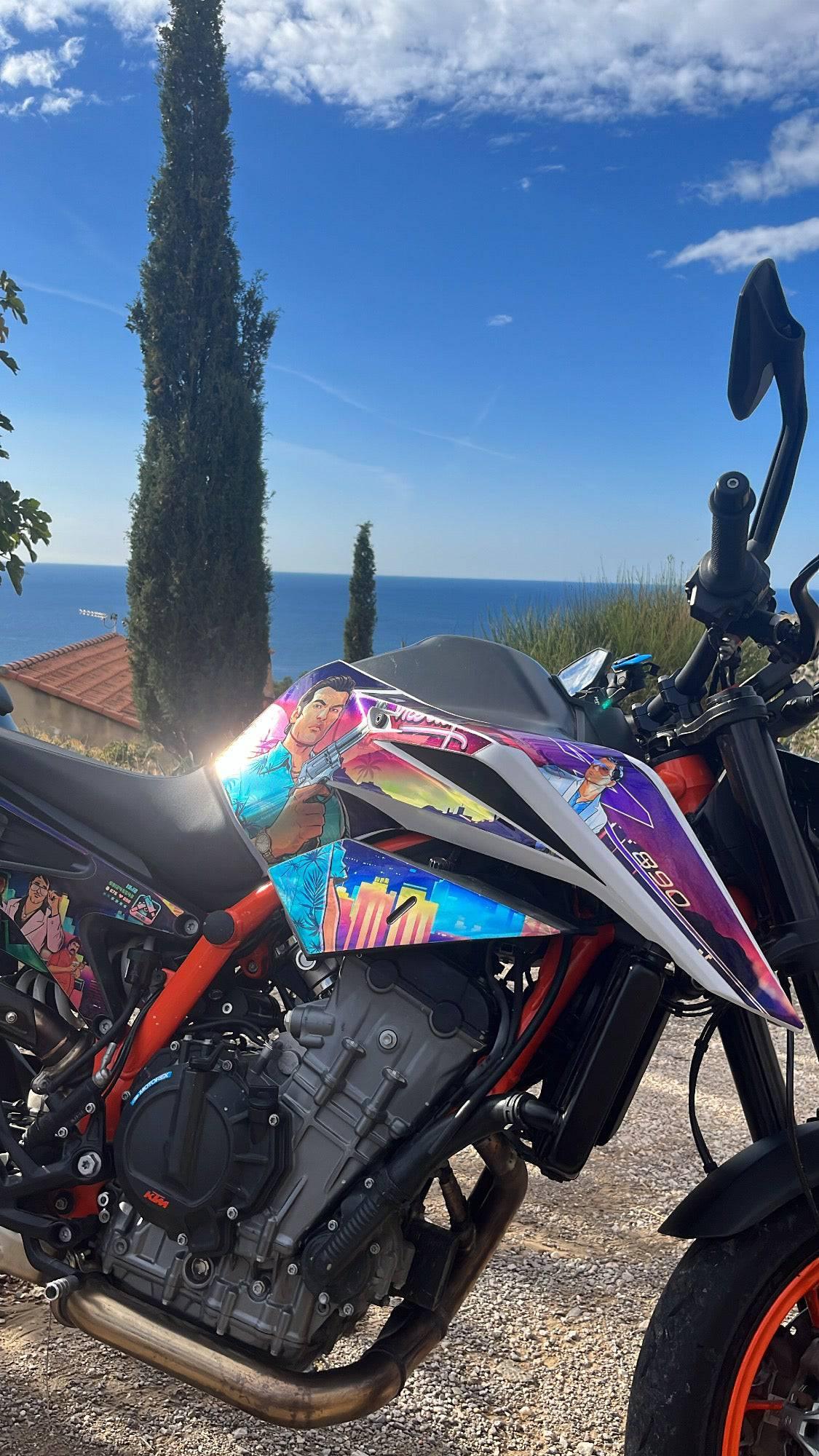VICE CITY - Semi-Custom KTM DUKE graphics kit