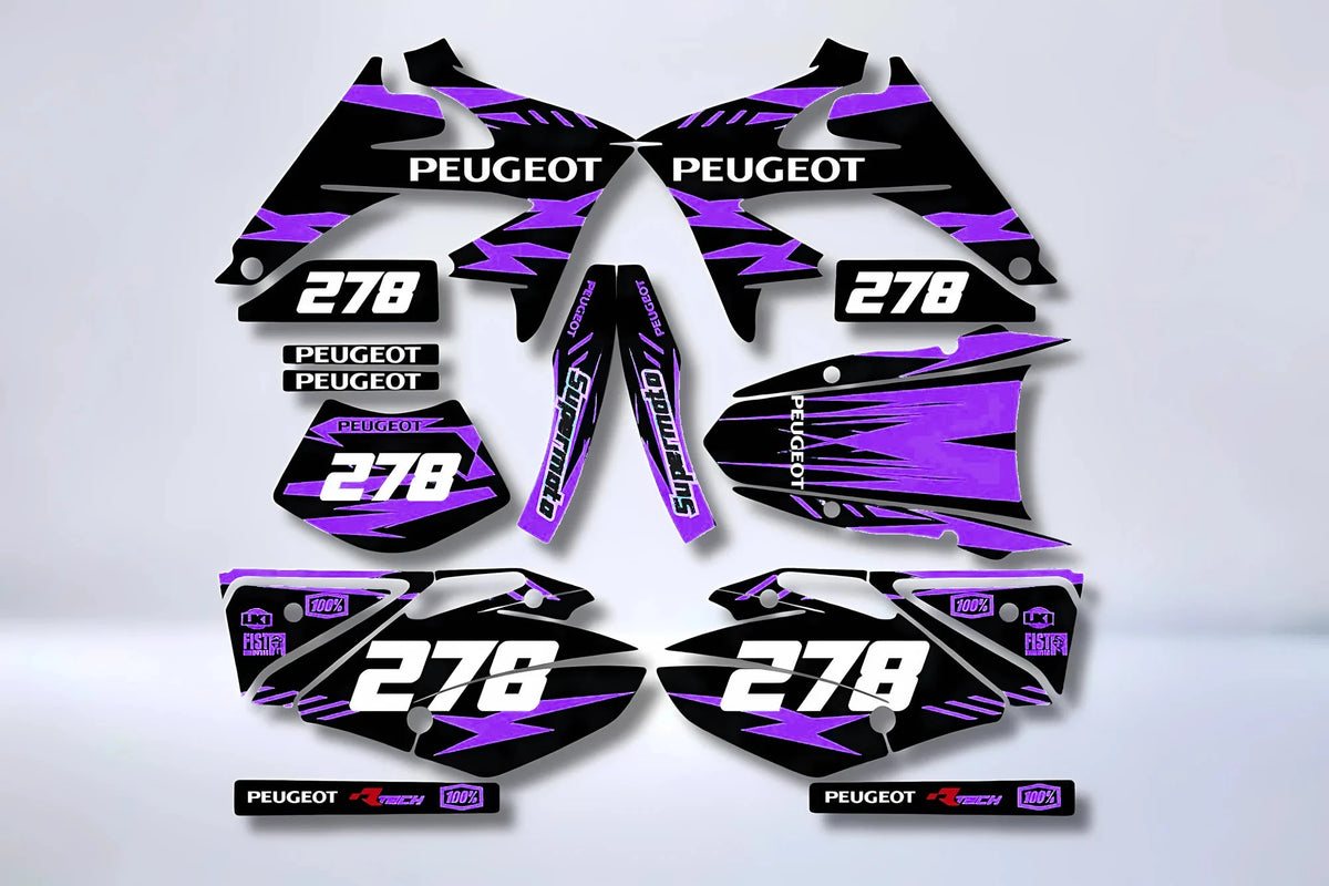 Kit de adhesivos PEUGEOT XPS 2006-2012 - BLACK BLUE