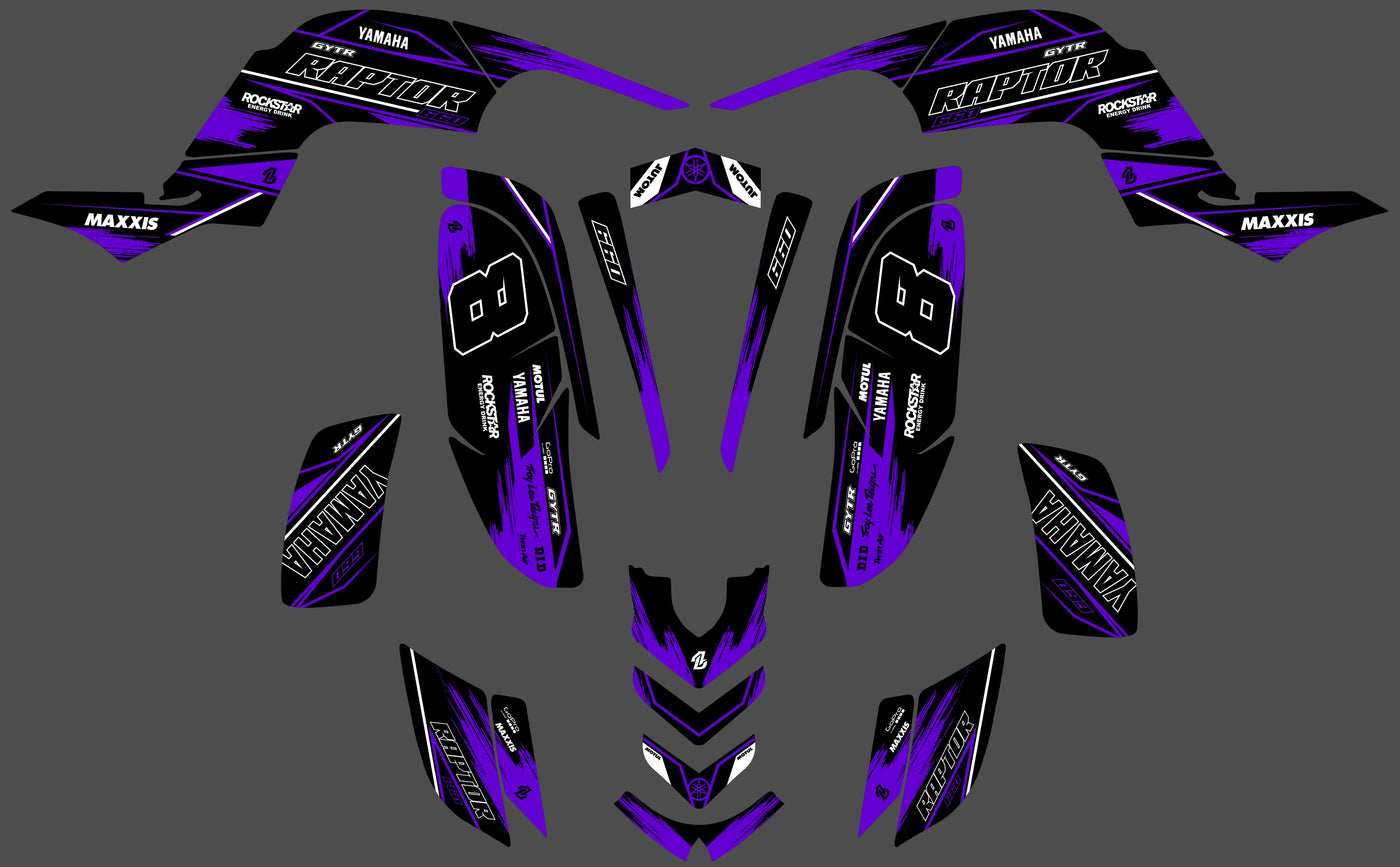 kit grafiche Yamaha YFM 660 RAPTOR - SOLVYX