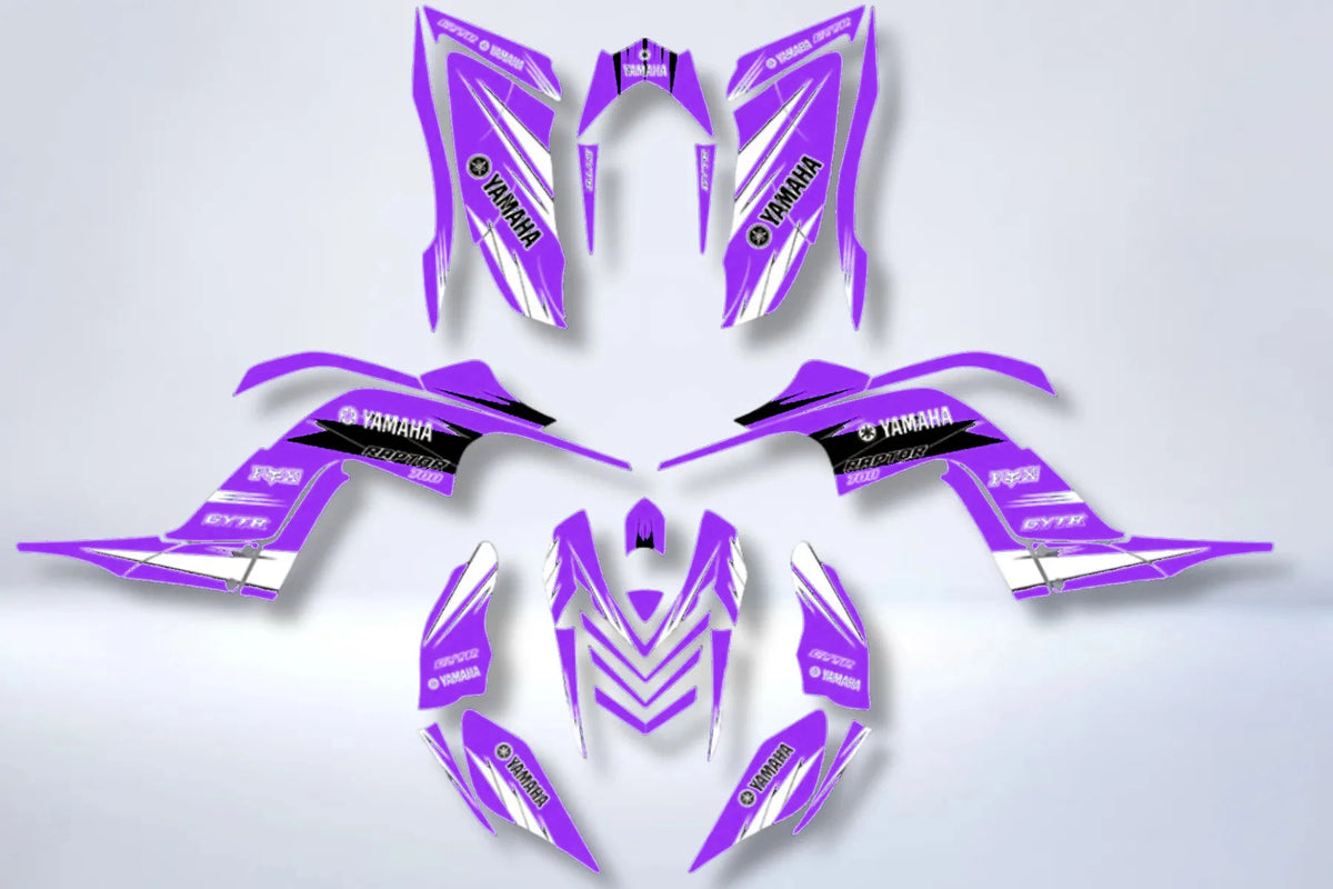 Graphics kit Yamaha YFM 700 RAPTOR 2006-2012 (ultra complete) - ORIGINAL