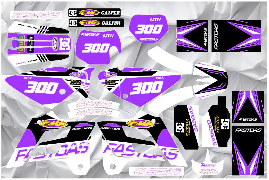 Kit grafiche GAS GAS EC 2002-2006 FMF