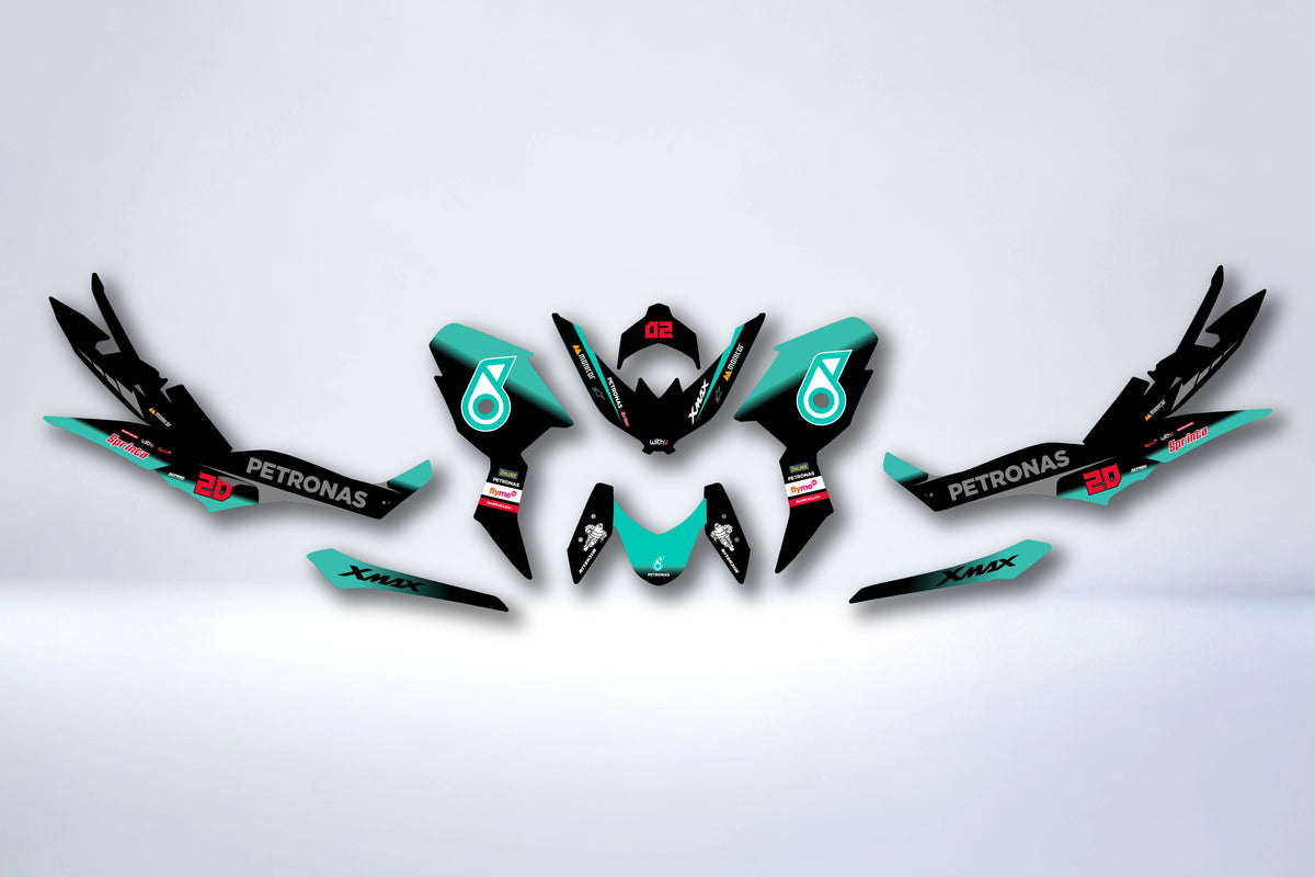 Dekor-Kit Yamaha XMAX 125 250 300 2014-2025 - PETRONAS