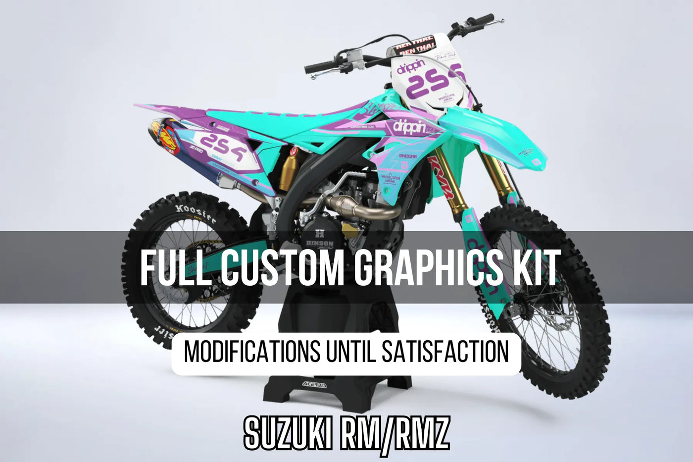 kit gráfico SUZUKI RM/RMZ 100% personalizado