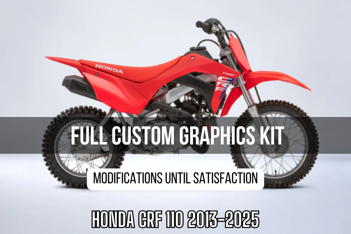 Kit grafiche HONDA CRF 110 2013-2025 100% personalizzato