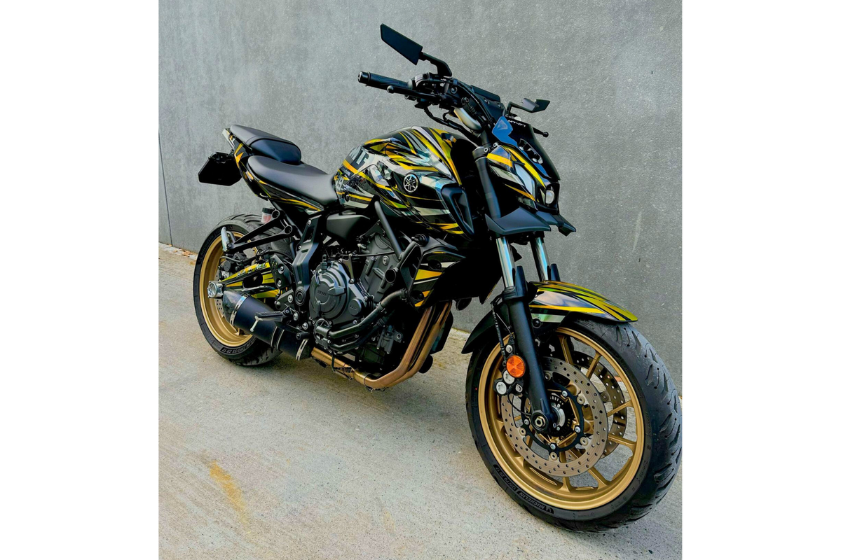Kit Déco Yamaha MT 07 2021-2024 - GOLD (100% chrome recommandé)