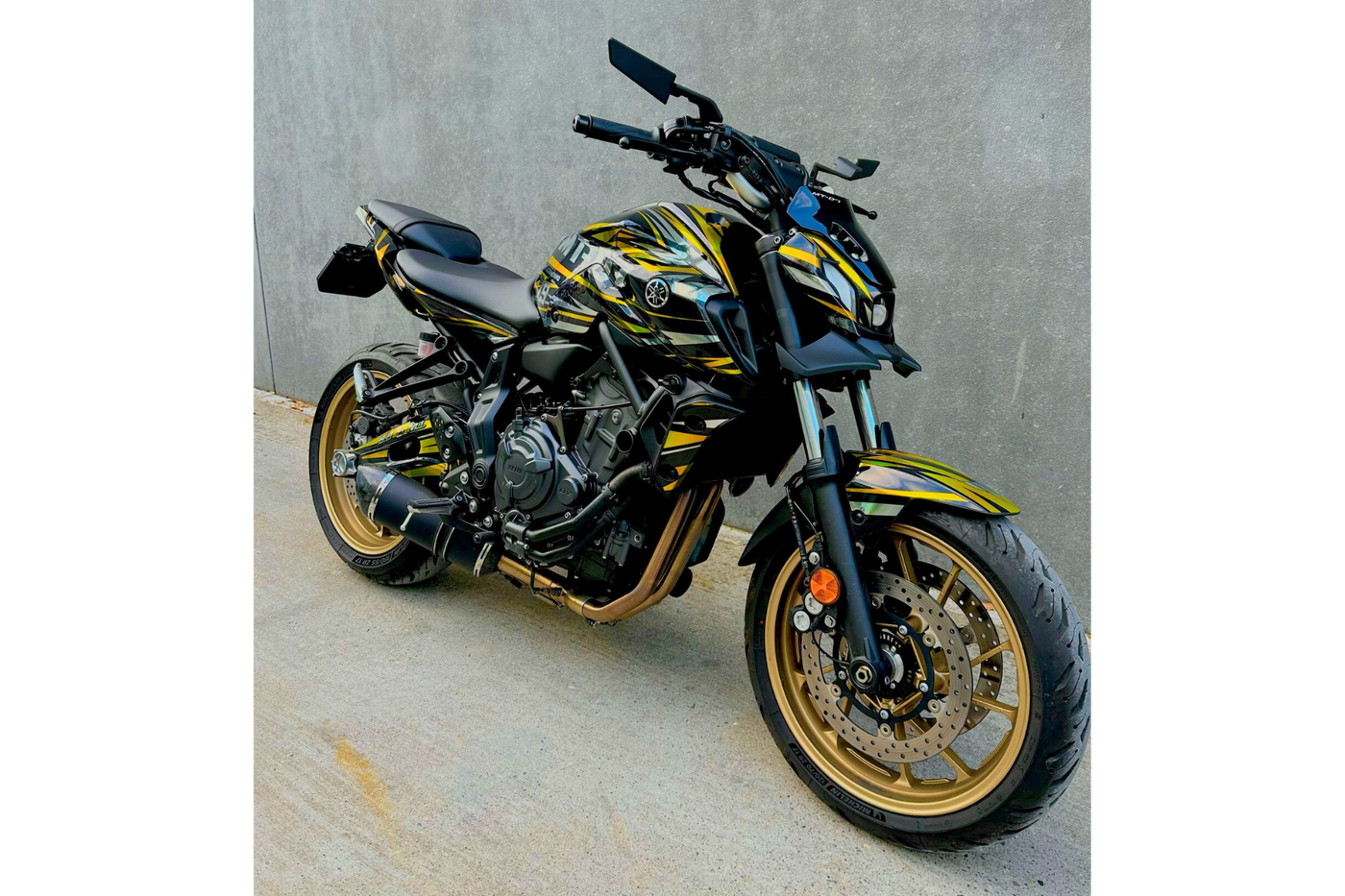 Kit Déco Yamaha MT 07 2021-2024 - GOLD (100% chrome recommandé)