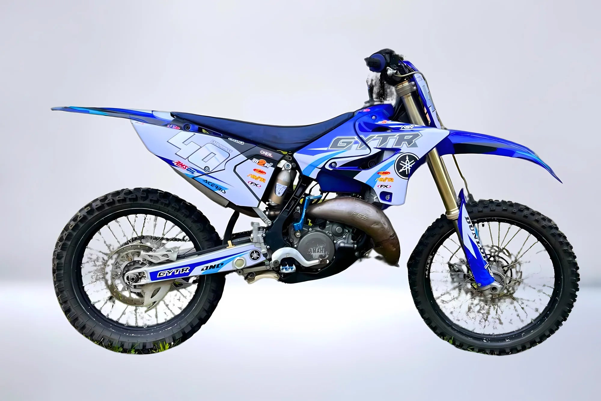 thumbnail image 2 of Yamaha GYTR Graphics Kit For YZ 125 & 250 (2015-2021) – Blue, Water Resistant Vinyl – Made In USA 2 of 4