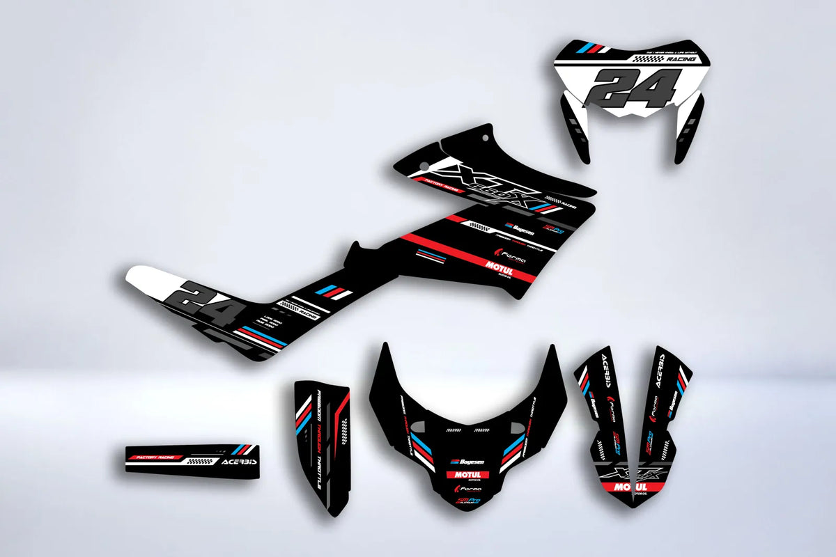 graphics kit Yamaha XT 660 X after 2006 - BLACK