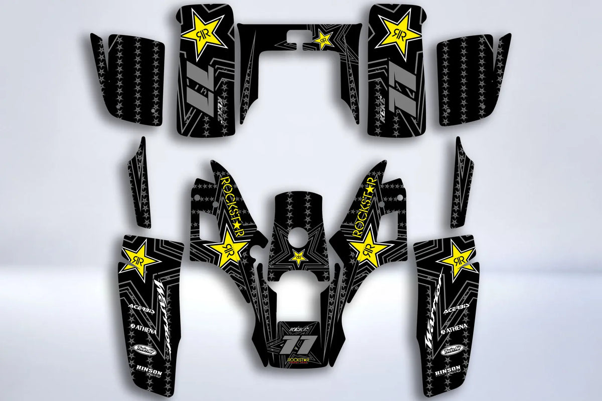 kit gráfico YAMAHA Warrior 350 - ROCKSTAR