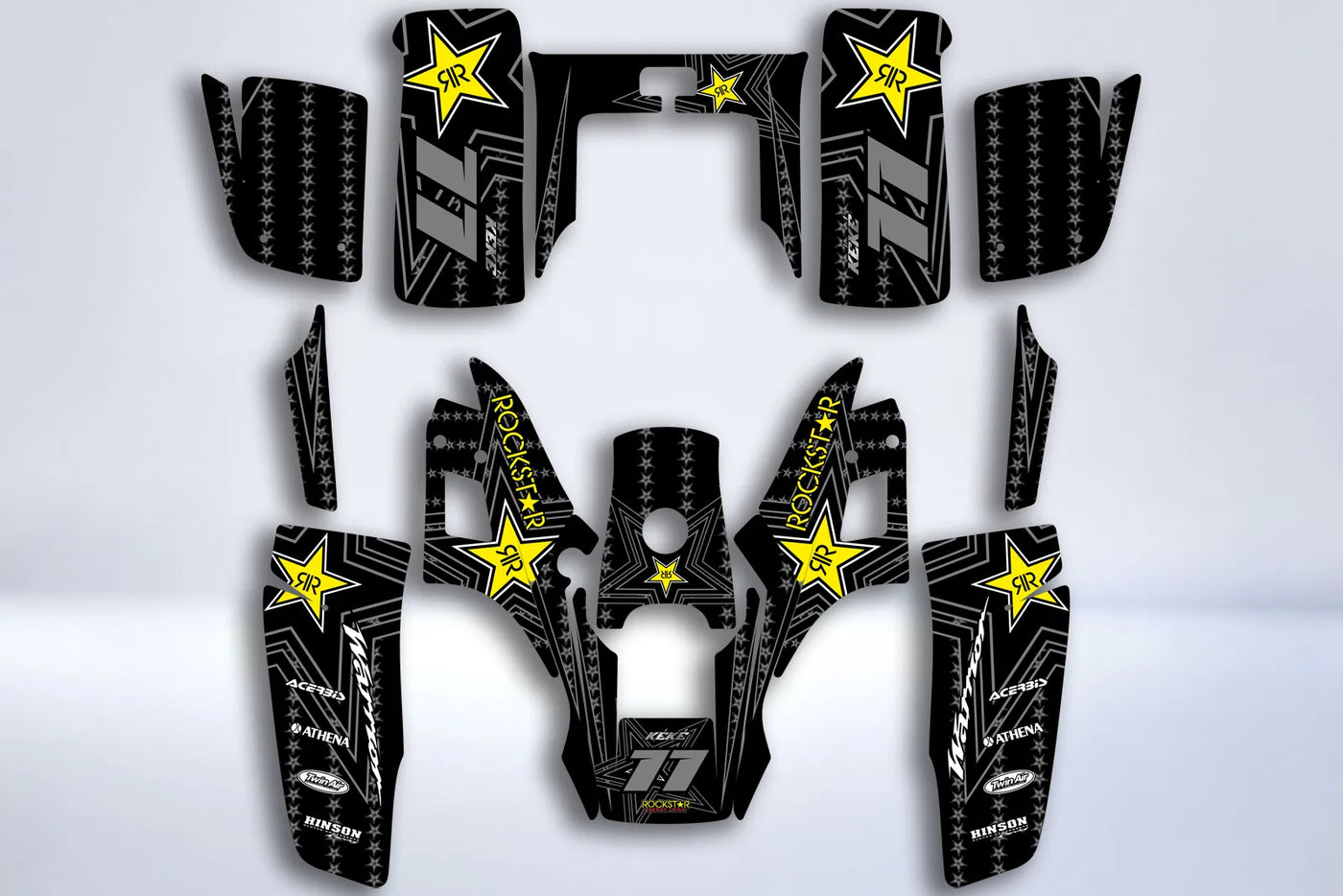 kit gráfico YAMAHA Warrior 350 - ROCKSTAR