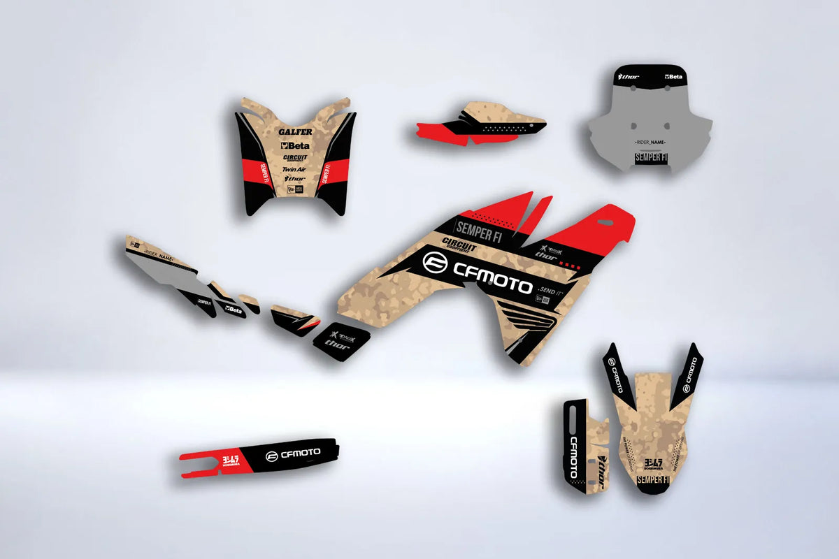 graphics kit CF MOTO 450 MT 2024-2025 - CAMO