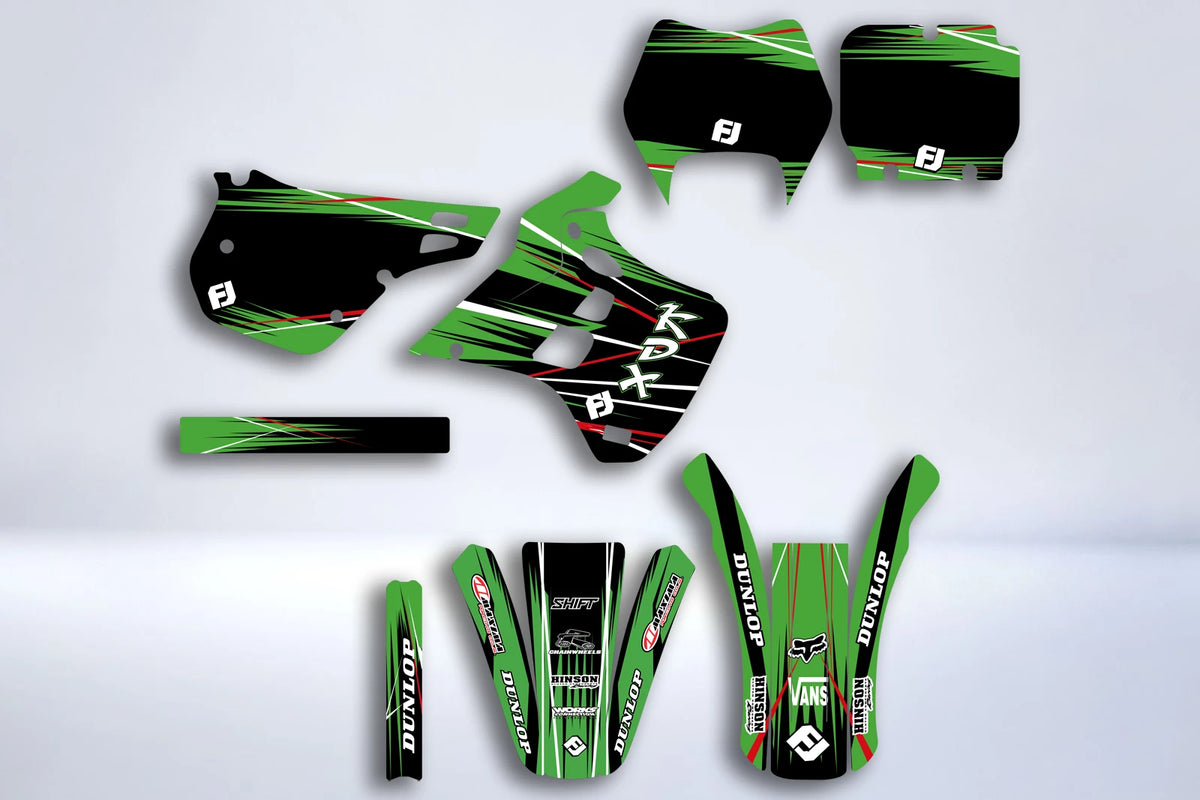 KAWASAKI KDX 200-220 1995-2005 graphics kit - FACTORY