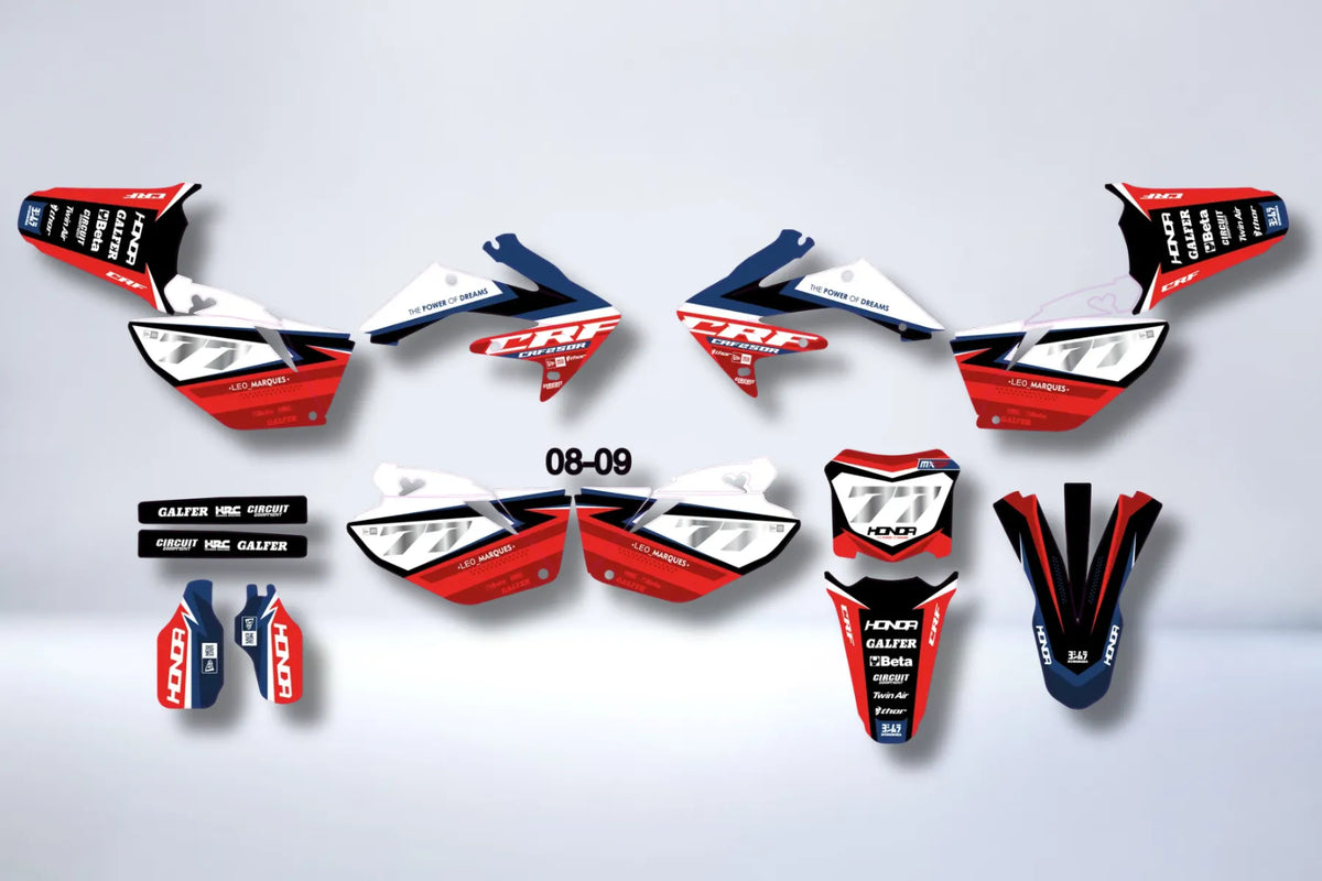 Dekor-Kit Honda CRF 250 2004-2009 - ROT
