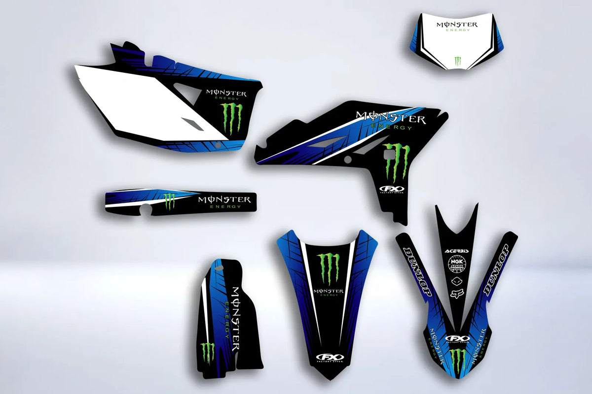Dekorationskit YAMAHA WRF 450 2012-2015 - MONSTER BLAU