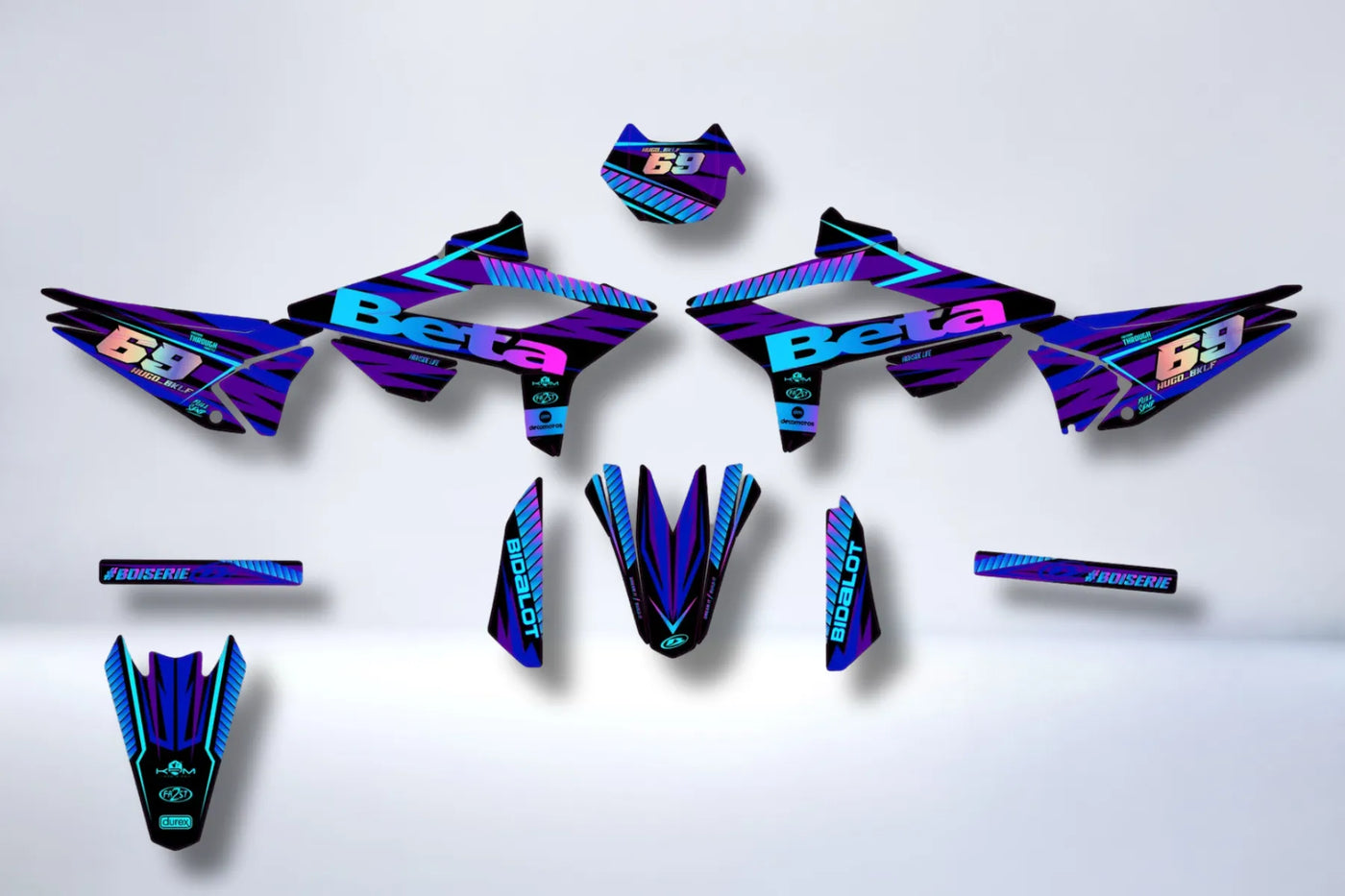 Beta 50 RR 2021-2025 graphics kit - NEON DREAM