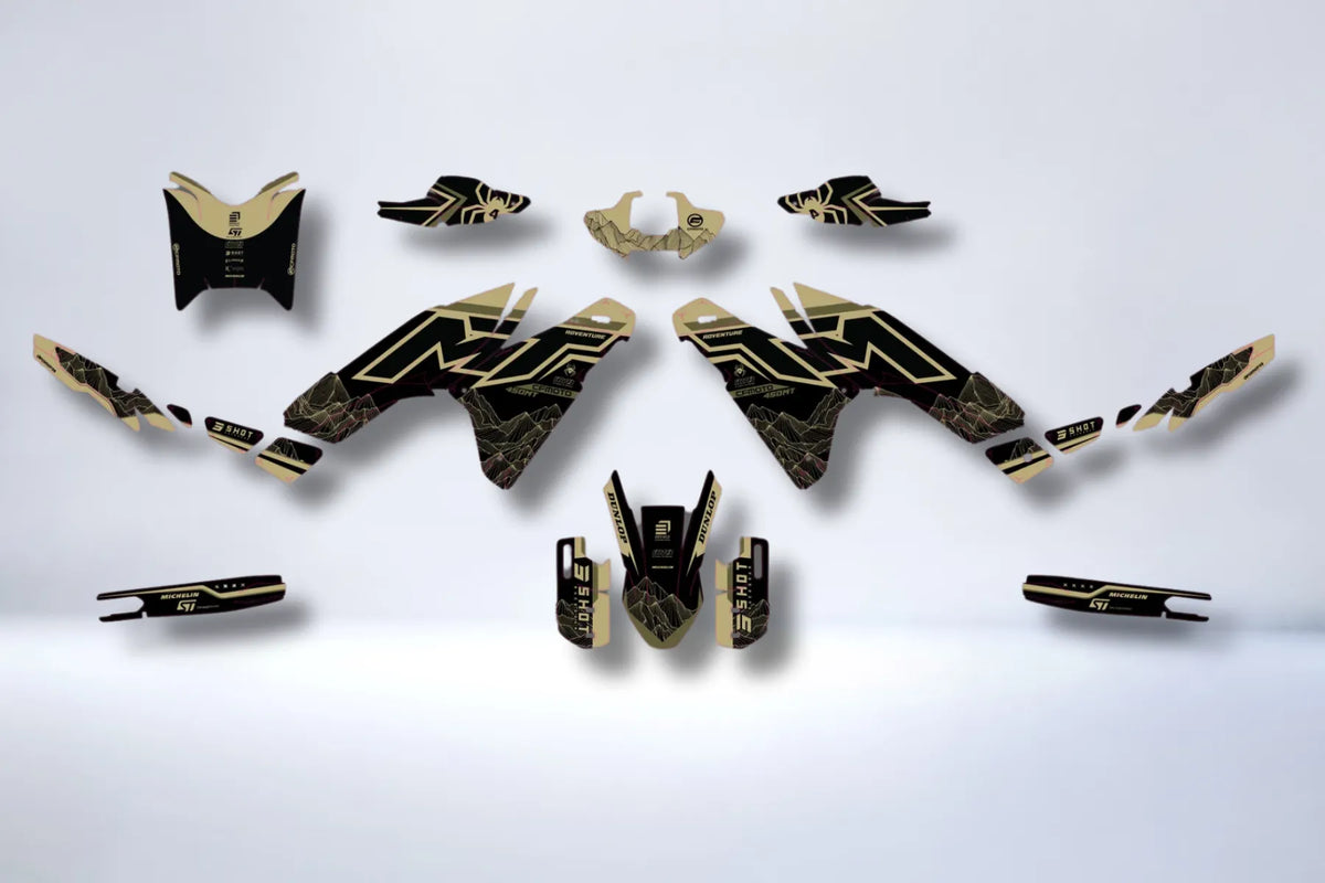 CF MOTO 450 MT 2024-2025 graphics kit - DUST RIDER