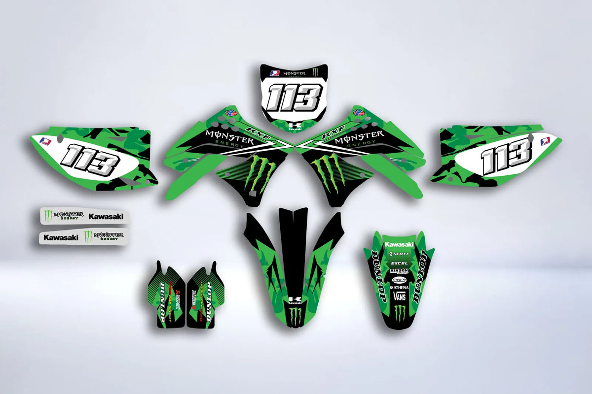 Kit Déco KAWASAKI KXF 250 2009-2012 - MONSTER #4
