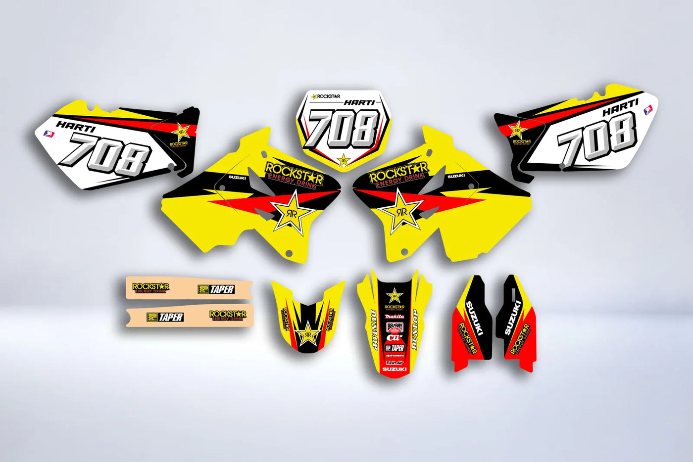 Kit Déco SUZUKI RM 125-250 2001-2012 - ROCKSTAR