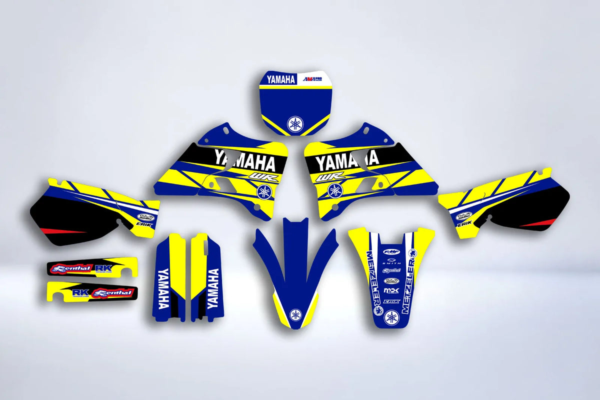 Kit déco YAMAHA YZ 125-250 1996-2001 - BLUE YELLOW