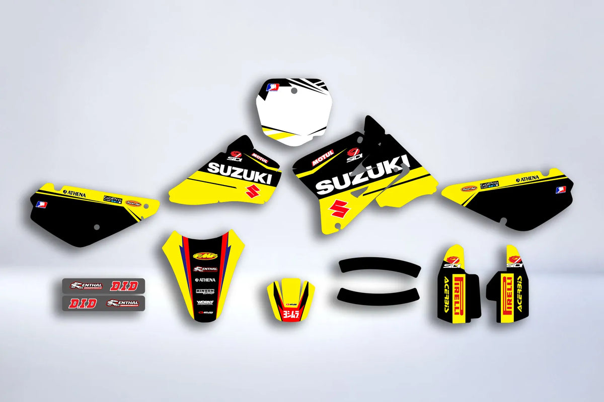 graphics kit SUZUKI RM 85 2001-2017 - YELLOW ORIGINAL