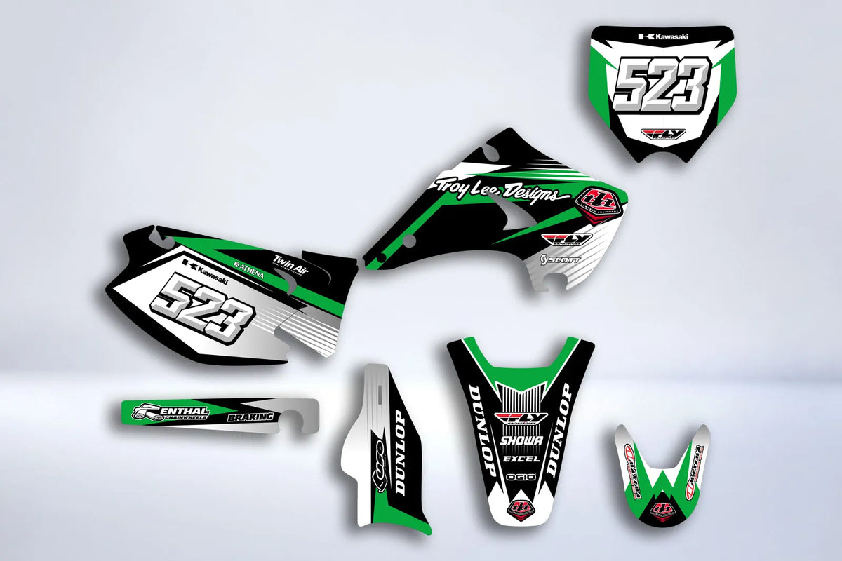 graphics kit KAWASAKI KX 125-250 2003-2012 - TROY LEE