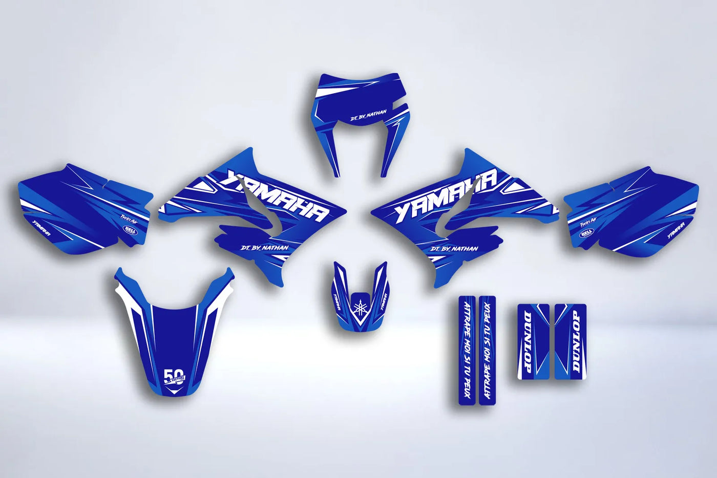 Dekorationskit Yamaha DT 50 2003-2020 - BLAU