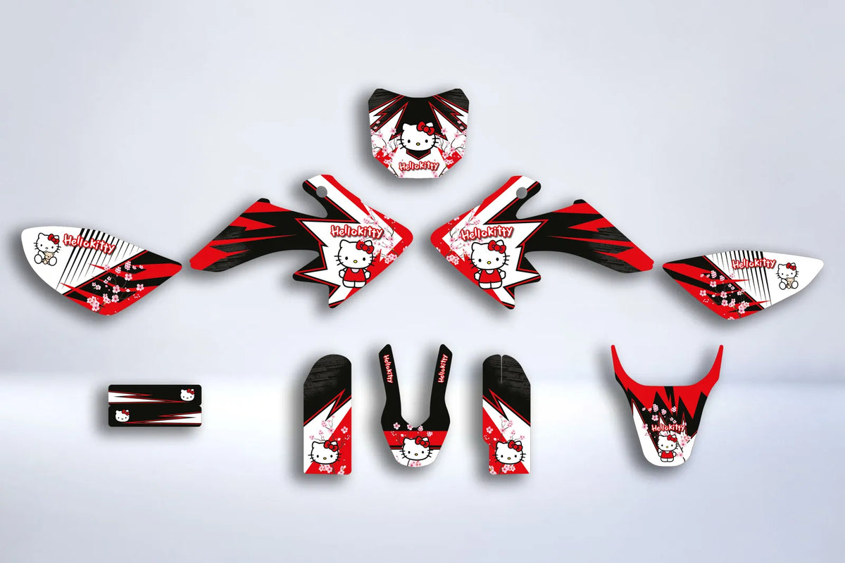 Kit Déco HONDA CRF 50 2004-2025 - HELLO KITTY