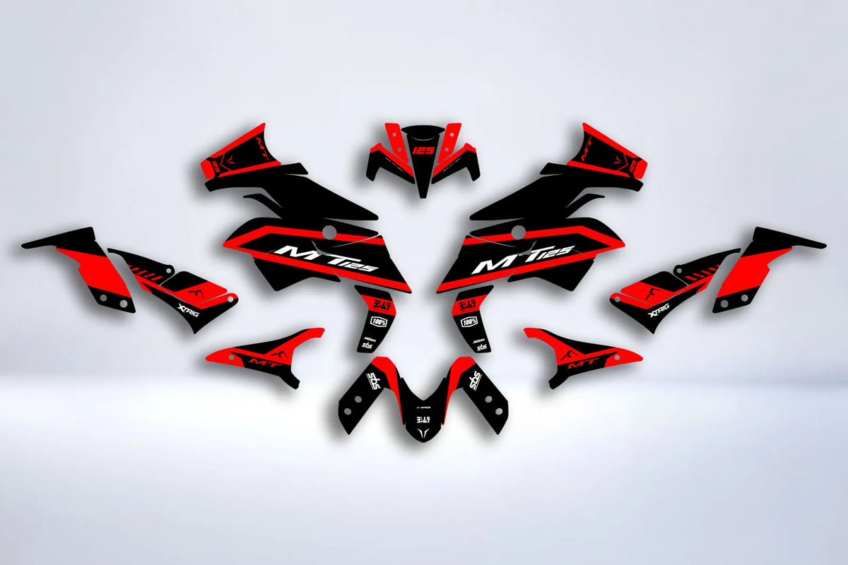 Kit Déco Yamaha MT 125 2020-2025 - ESSENZA RED
