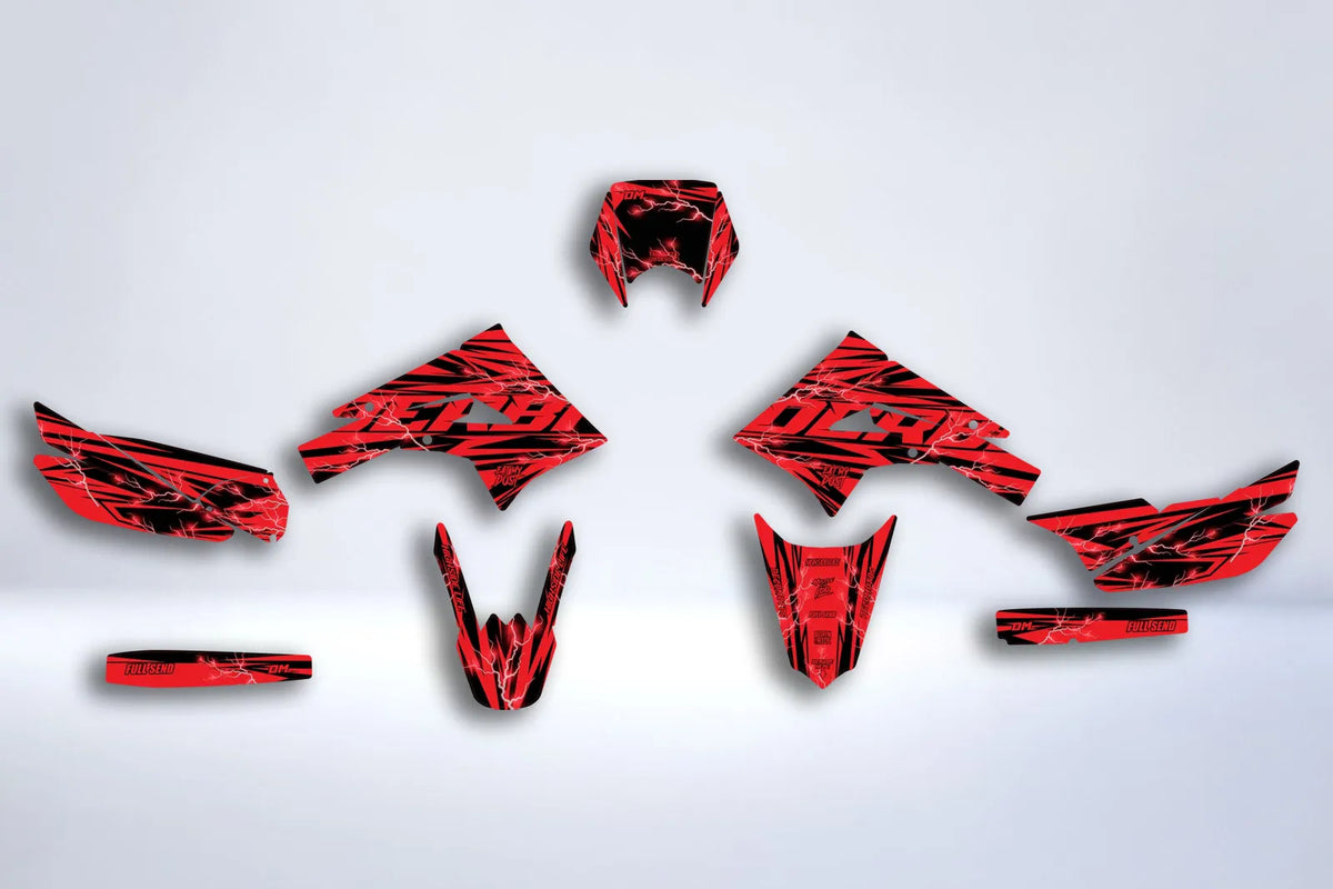 Dekor-Kit DERBI X-TREME / RACING 2011-2017 - INOVIA RED