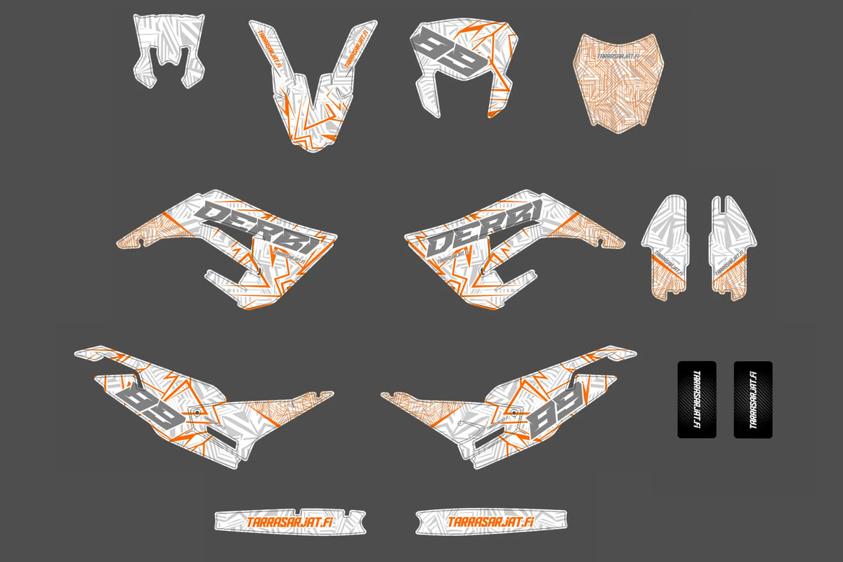 Dekor-Kit DERBI X-TREME / RACING 2018-2024 - CYNORA
