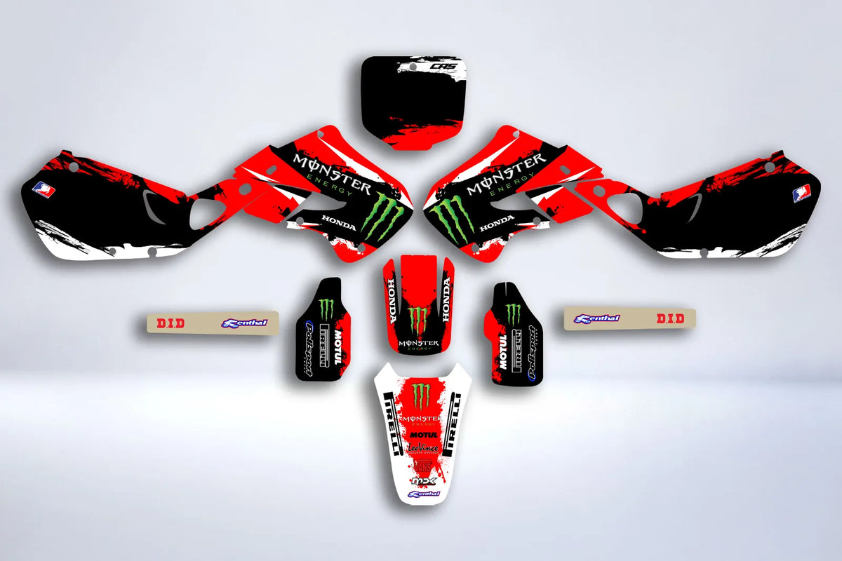 graphics kit HONDA CR 125-250 1997-1999 - MONSTER RED