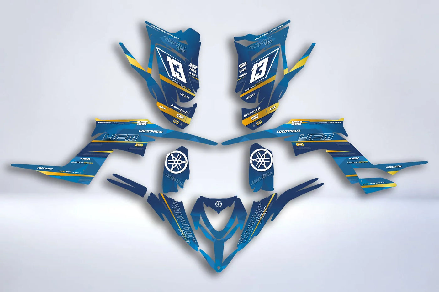 Kit déco Yamaha YFM 700 RAPTOR 2013-2025 - NEPTUNE