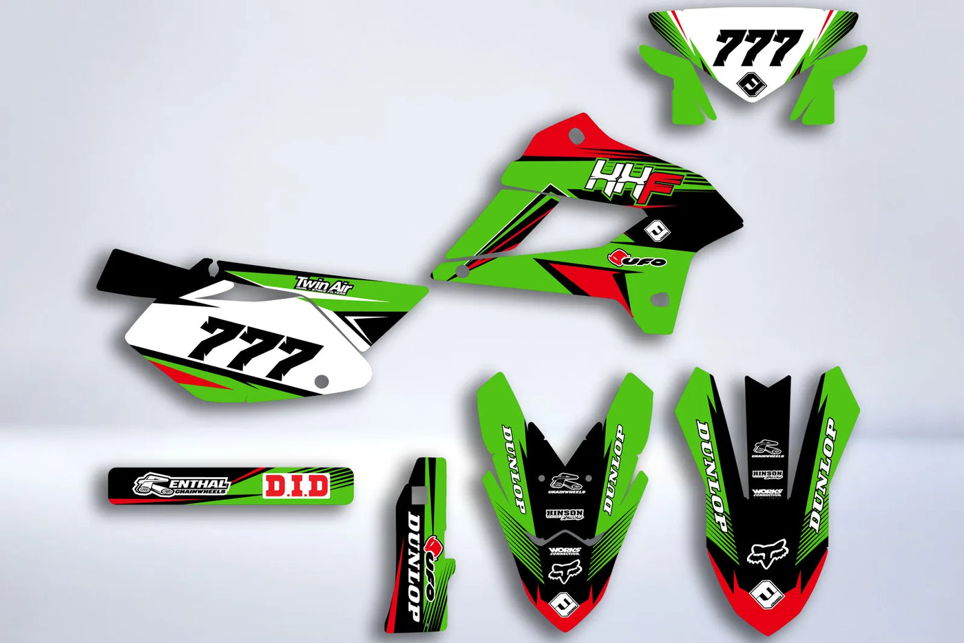 graphics kit KAWASAKI KLX 250 2008-2018 - HHF