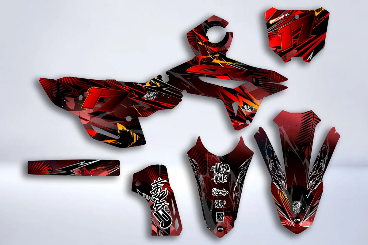graphics kit Honda CRF 250 2022-2024 & CRF 450 2021-2024 - NEXA RED