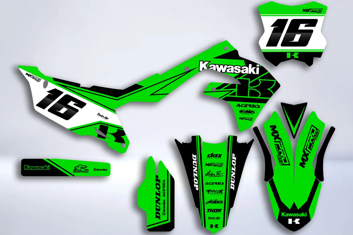 Kit Déco Kawasaki KXF 250 2021-2024 & KXF 450 2019-2023 - CLASSY