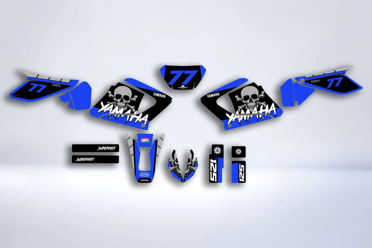 Kit Déco Yamaha DTR / DTX 125 2004-2007 - SKULL